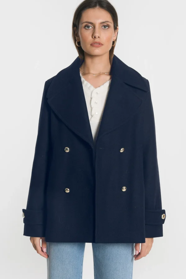 KOOKAÏ MANTEAU LENNOX Navy Clearance