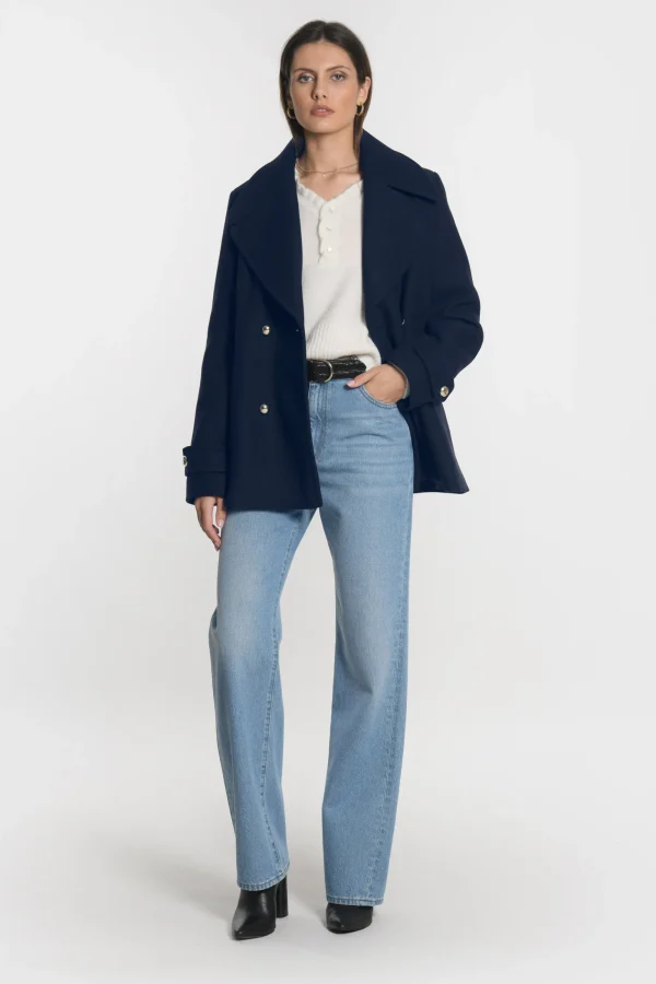 KOOKAÏ MANTEAU LENNOX Navy Clearance