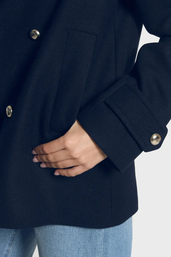 KOOKAÏ MANTEAU LENNOX Navy Clearance
