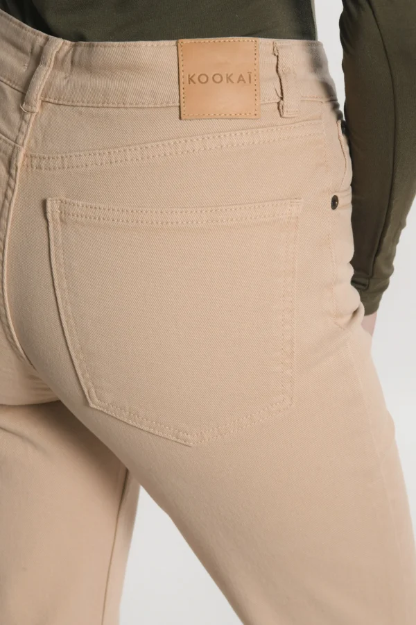 KOOKAÏ PANTALON CROPPED SPORTWEAR BRENDA Camel Cheap