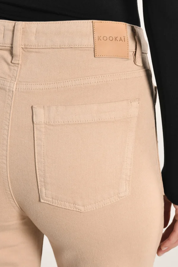KOOKAÏ PANTALON FLARE THADEE Camel Cheap