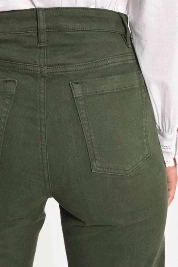 KOOKAÏ PANTALON FLARE THADEE Kaki Shop