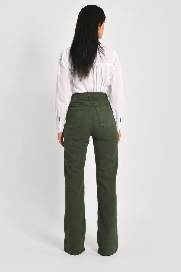 KOOKAÏ PANTALON FLARE THADEE Kaki Shop