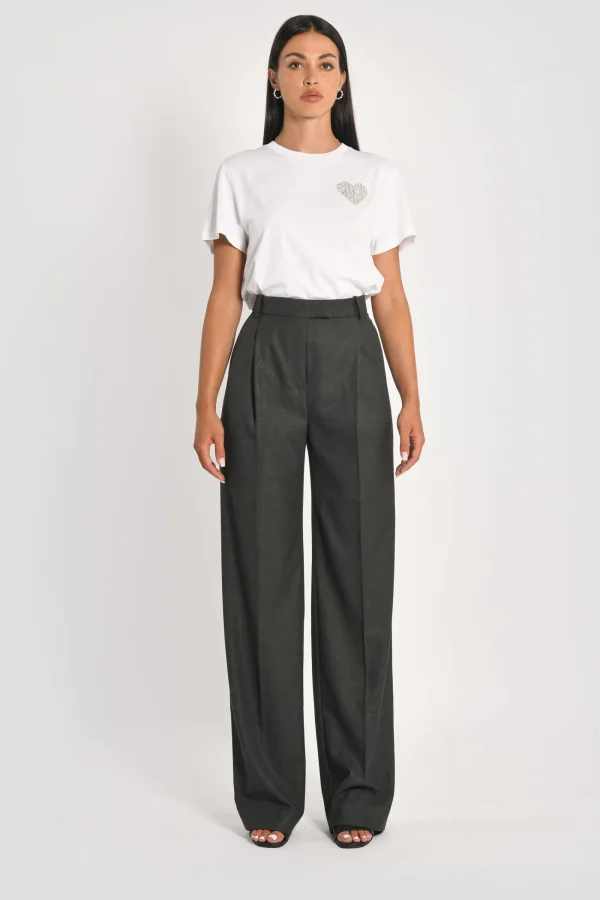 KOOKAÏ PANTALON LARGE SHEILA GRIS FONCÉ Grisfonce Cheap