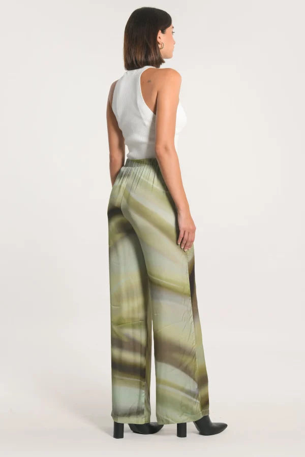 KOOKAÏ PANTALON NIKITA IMPRIMÉ 70s MULTI KAKI Multikaki Sale