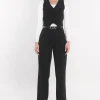 KOOKAÏ PANTALON TAILLE BASSE MATHILDA Noir Clearance