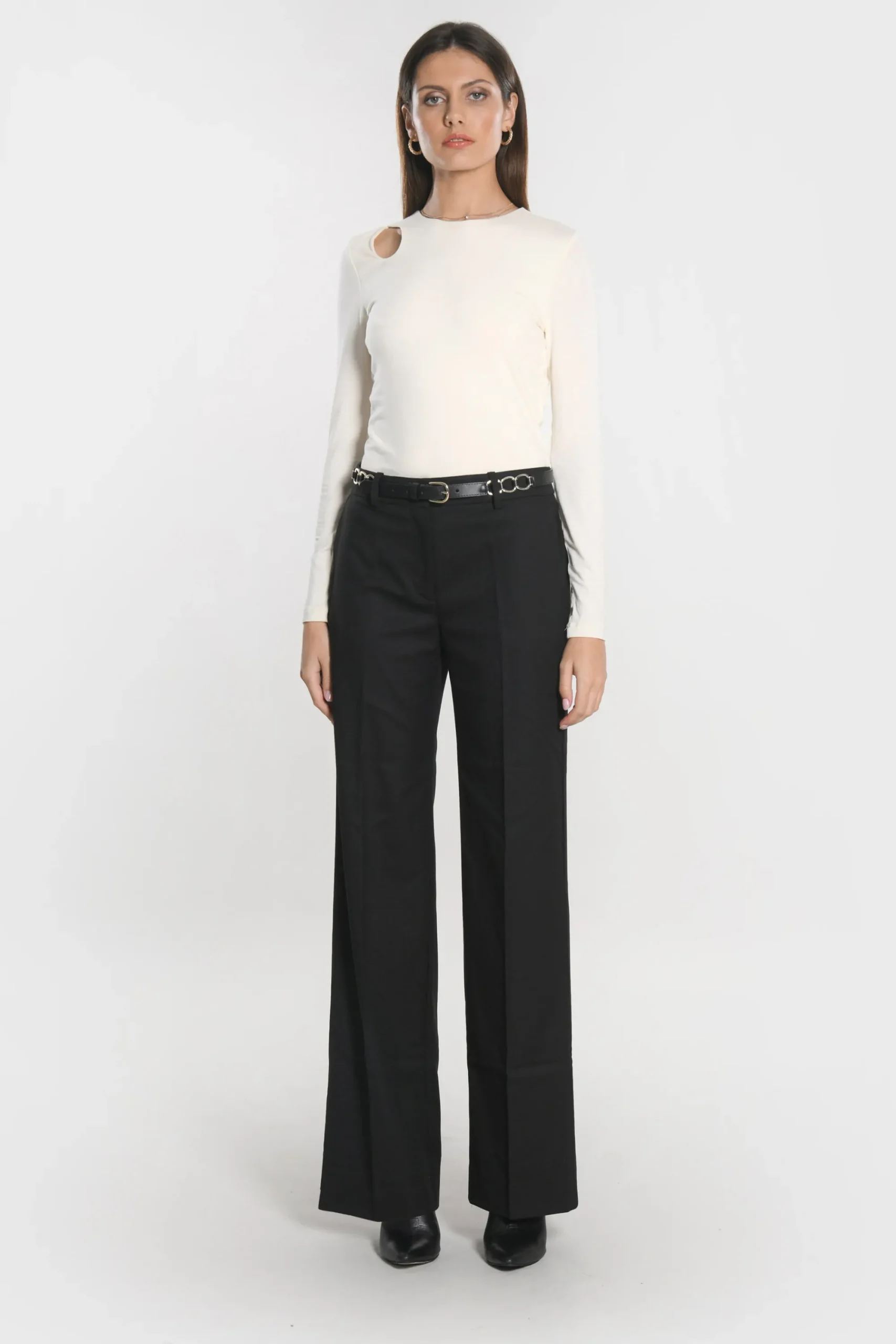 pantalon_taille_basse_she_0.webp KOOKAÏ PANTALON TAILLE BASSE SHEILA Noir Sale