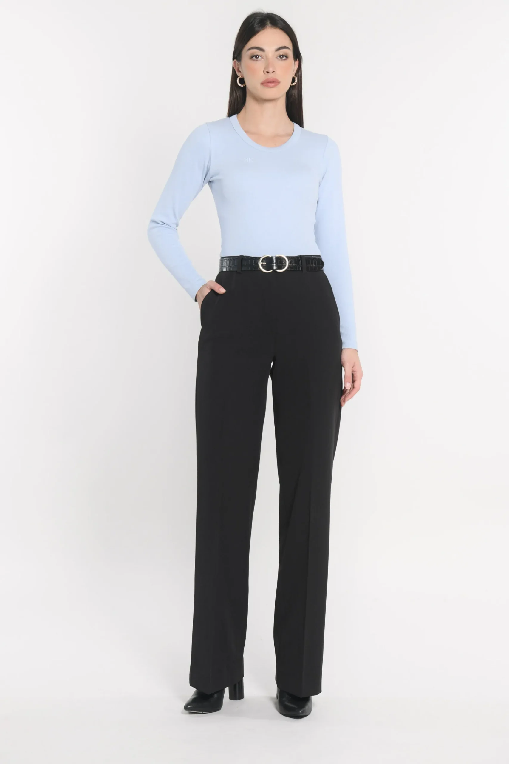 pantalon_taille_haute_mat_0.webp KOOKAÏ PANTALON TAILLE HAUTE MATHILDA Noir Discount