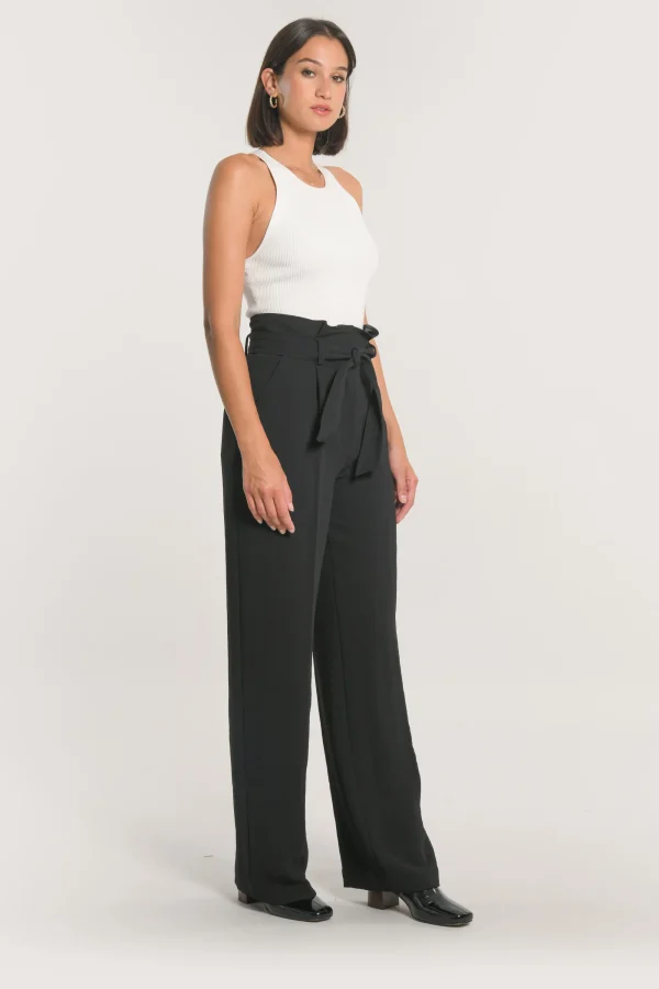 KOOKAÏ PANTALON TAILORING LARGE MIKA Noir Outlet