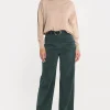 KOOKAÏ PANTALON VELOURS FLARE SUZANNE Emeraude Store