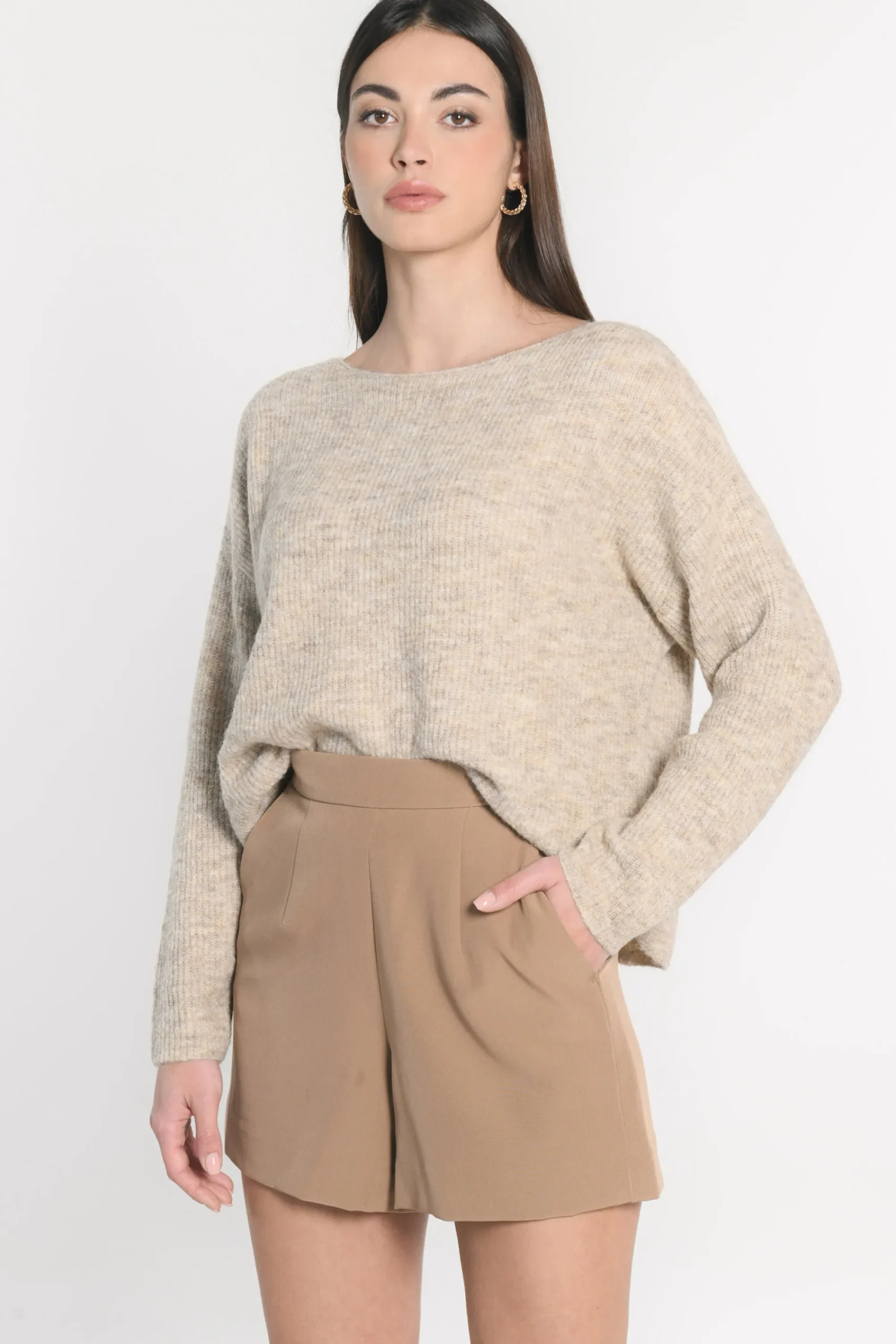 pull_bateau_danna_beige_c_0.webp KOOKAÏ PULL BATEAU DANNA BEIGE CHINÉ Beigechine Best Sale