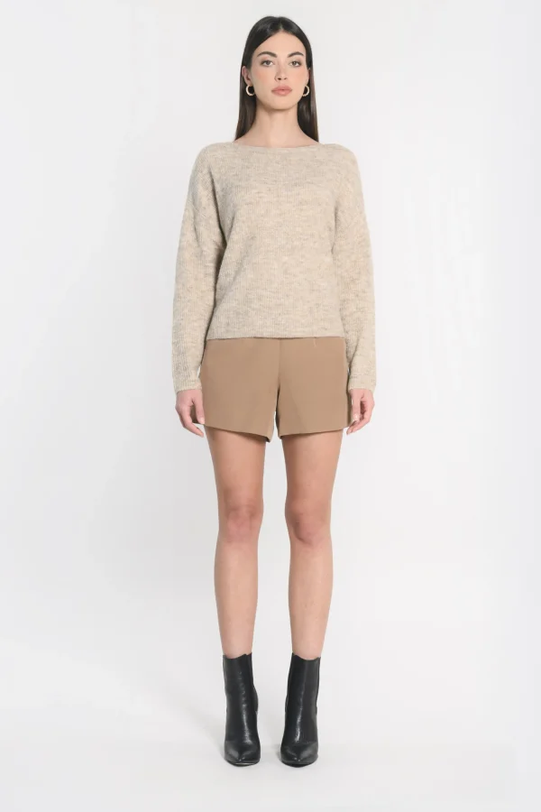 KOOKAÏ PULL BATEAU DANNA BEIGE CHINÉ Beigechine Best Sale