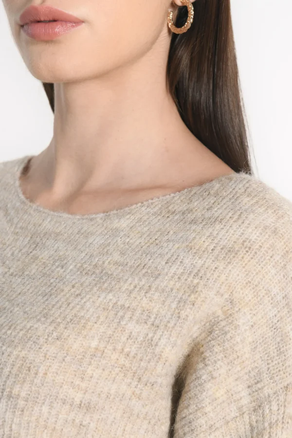 KOOKAÏ PULL BATEAU DANNA BEIGE CHINÉ Beigechine Best Sale