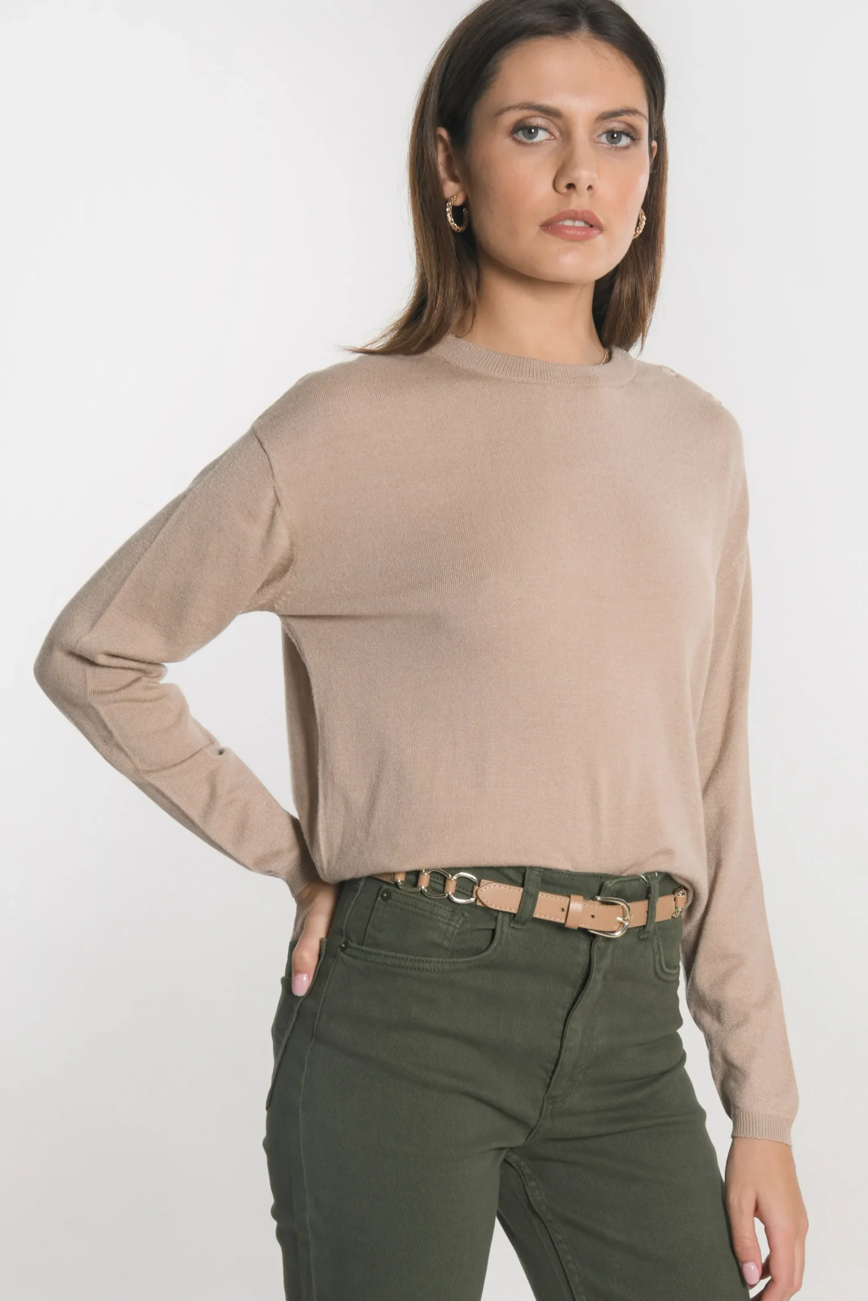 pull_boutonne_nolwenn_cam_2.webp KOOKAÏ PULL BOUTONNE NOLWENN Camel Store