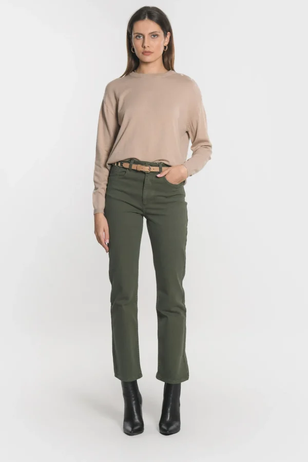 KOOKAÏ PULL BOUTONNE NOLWENN Camel Store