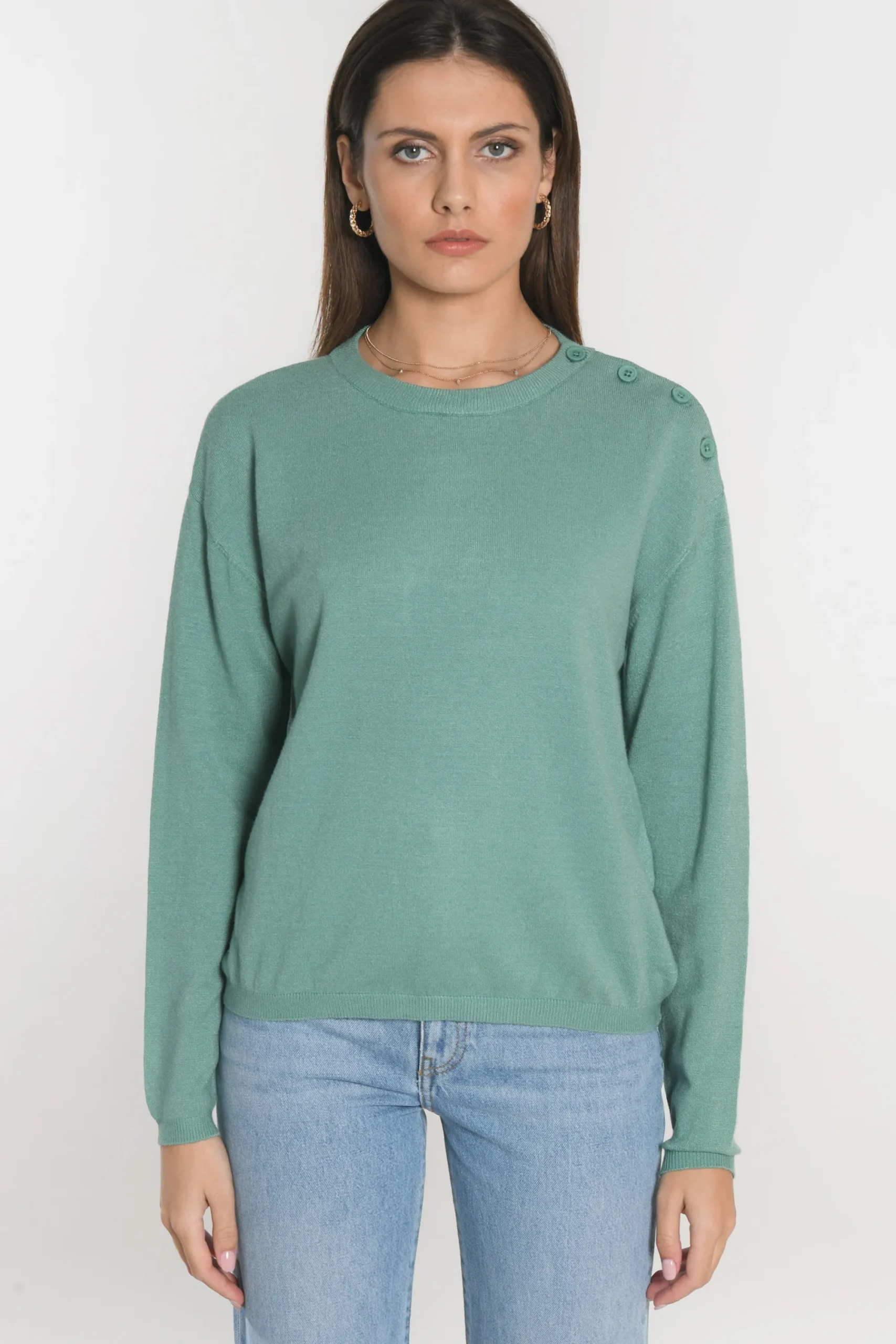 pull_boutonne_nolwenn_nep_0.webp KOOKAÏ PULL BOUTONNE NOLWENN NEPTUNE GREEN Neptunegreen Discount