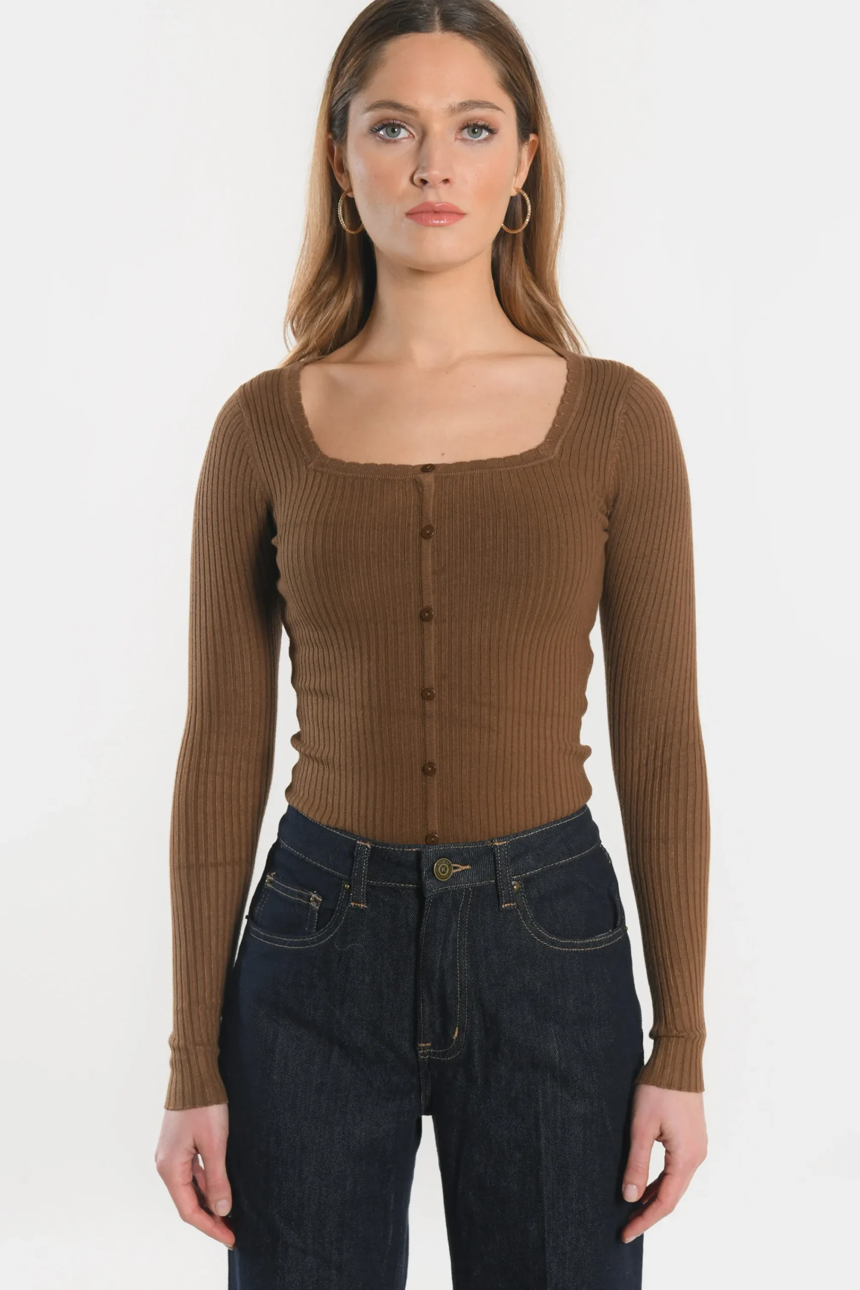 pull_col_carre__elisabeth_0.webp KOOKAÏ PULL COL CARRE - ELISABETH - Sephia Store