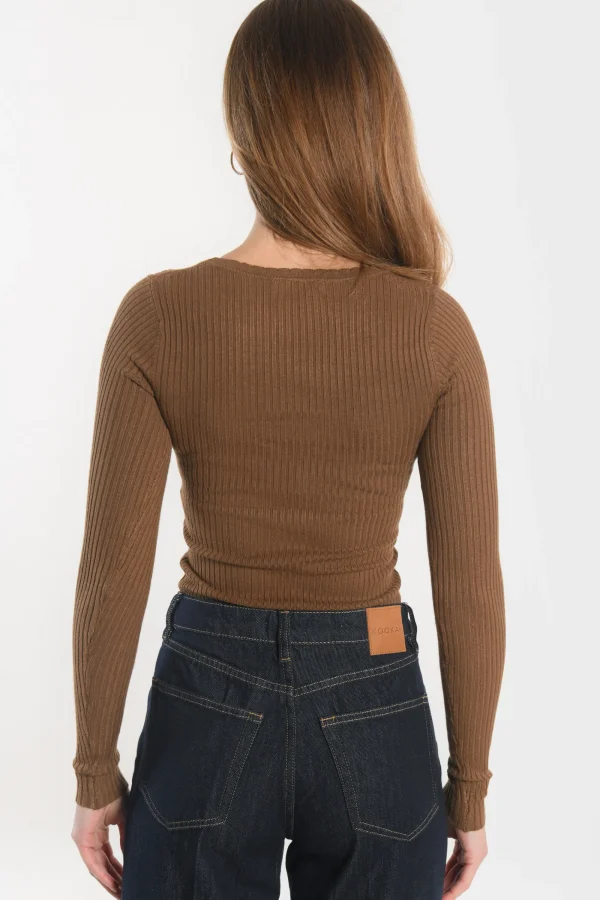 KOOKAÏ PULL COL CARRE - ELISABETH - Sephia Store