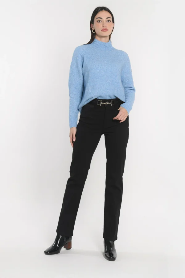 KOOKAÏ PULL COL MONTANT CONNIE Blue Store