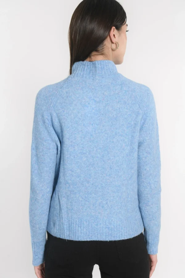 KOOKAÏ PULL COL MONTANT CONNIE Blue Store