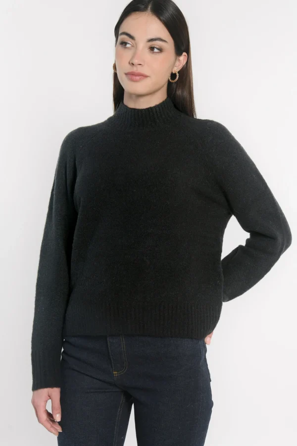 KOOKAÏ PULL COL MONTANT CONNIE Noir Sale