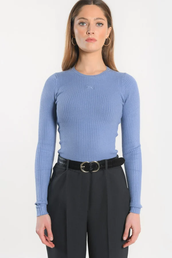 KOOKAÏ PULL COL ROND - ELISA - MANOR BLUE Manorblue New