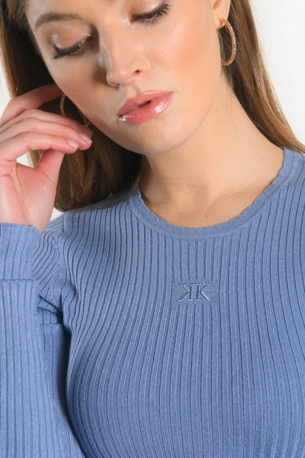 KOOKAÏ PULL COL ROND - ELISA - MANOR BLUE Manorblue New