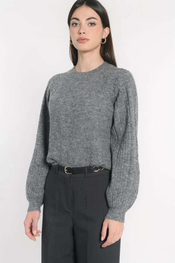 KOOKAÏ PULL COL ROND CARRY Anthracite Store