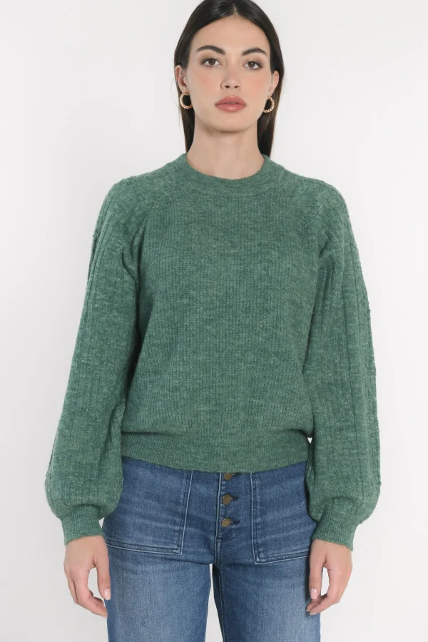 KOOKAÏ PULL COL ROND CARRY Green Flash Sale