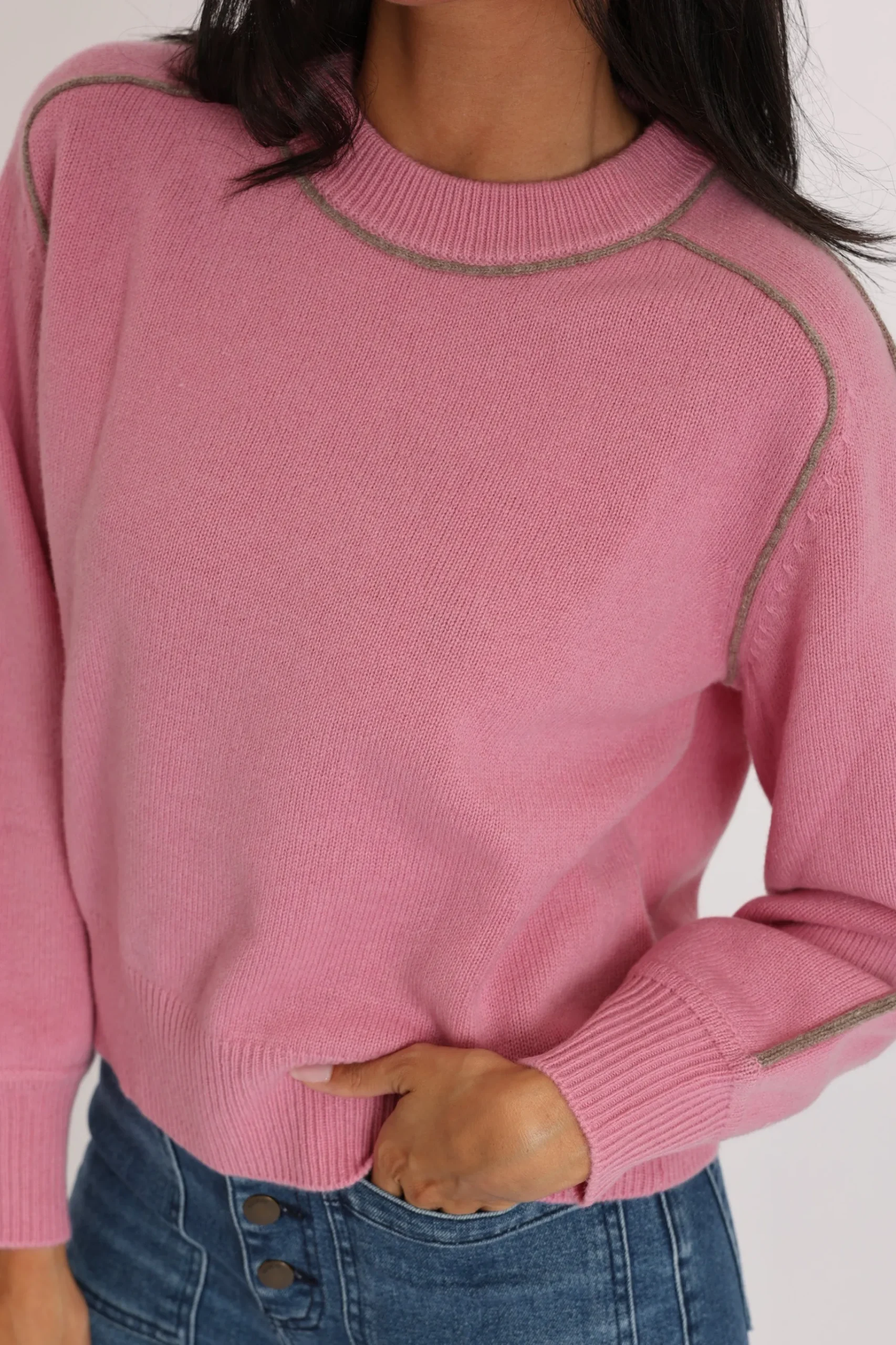 pull_col_rond_gabby_roseb_1.webp KOOKAÏ PULL COL ROND GABBY ROSE/BEIGE CHINÉ Rose/beigechine Flash Sale