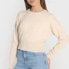 KOOKAÏ PULL COL ROND NOLWENN BEIGE CHINE Beigechine Discount