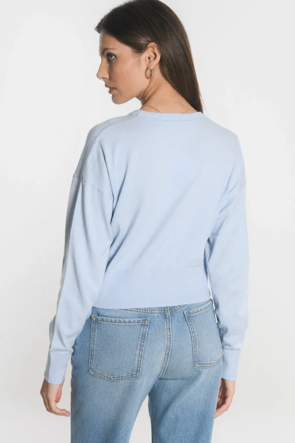 KOOKAÏ PULL COL ROND NOLWENN Ciel Fashion