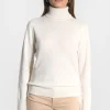 KOOKAÏ PULL COL ROULÉ ANITA ÉCRU Ecru Store