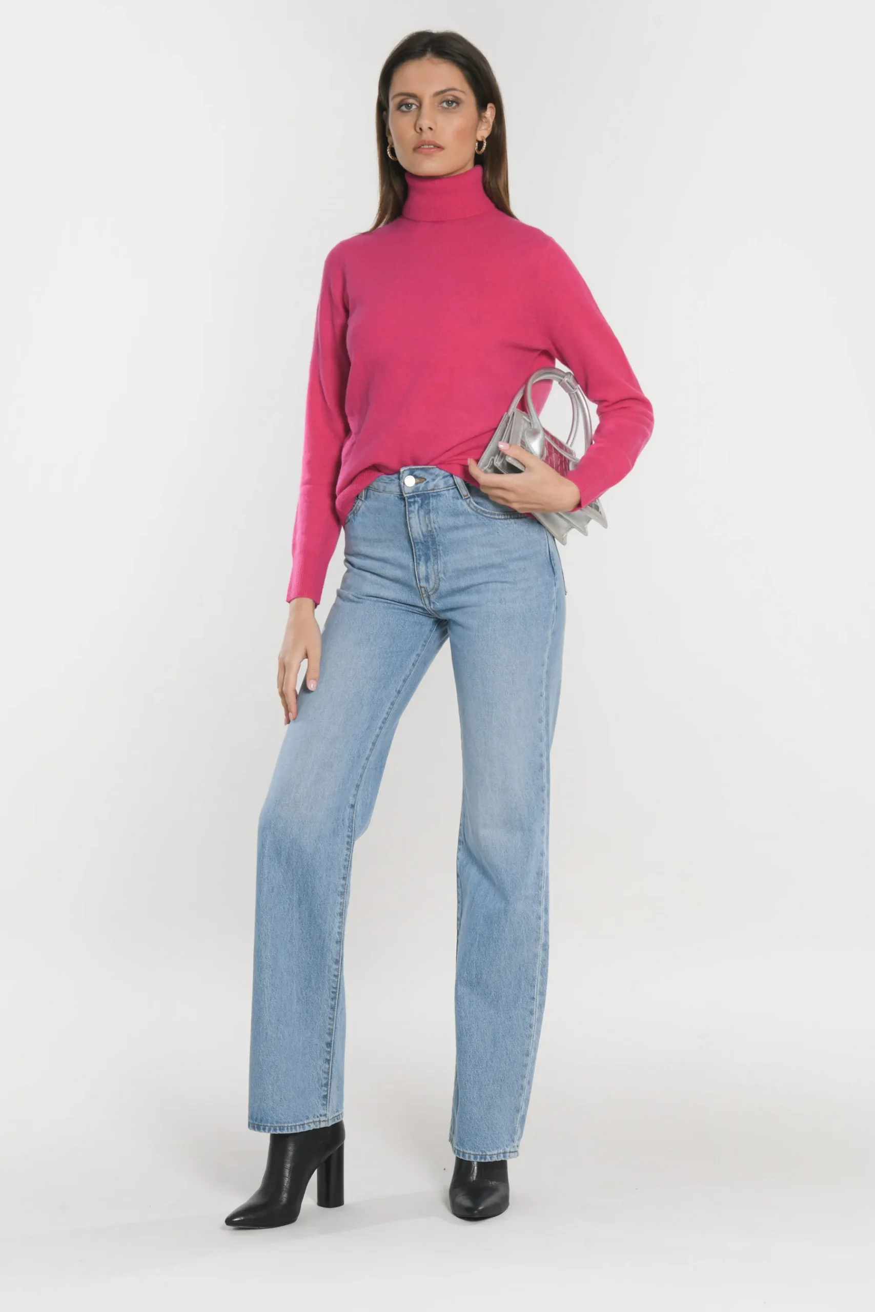 pull_col_roul_anita_fusch_1.webp KOOKAÏ PULL COL ROULÉ ANITA Fuschia Best Sale