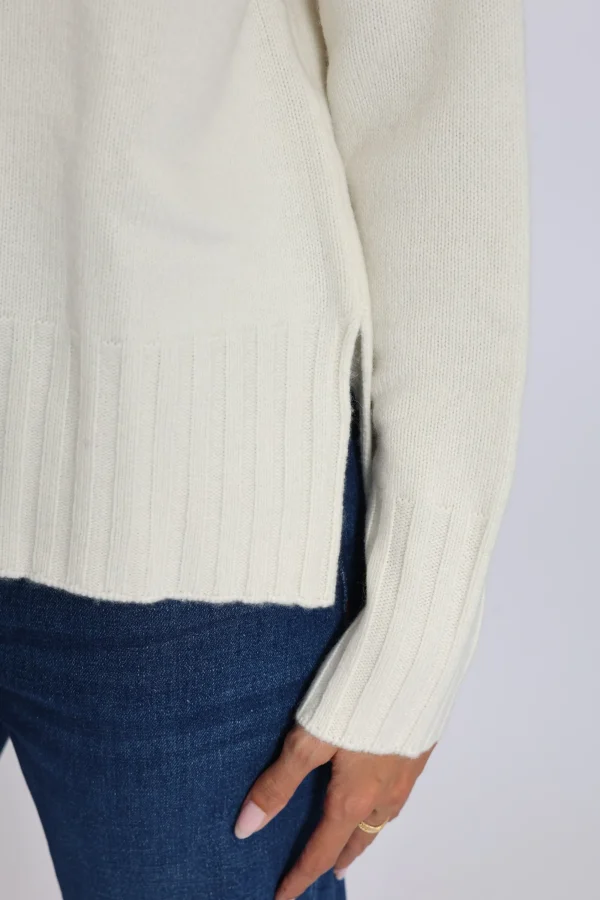 KOOKAÏ PULL COL ROULÉ CELINA ÉCRU Ecru Fashion