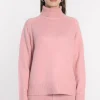 KOOKAÏ PULL COL ROULÉ JOANA BOIS DE ROSE Boisderose Sale