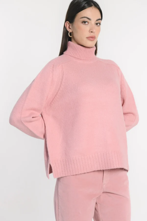 KOOKAÏ PULL COL ROULÉ JOANA BOIS DE ROSE Boisderose Sale