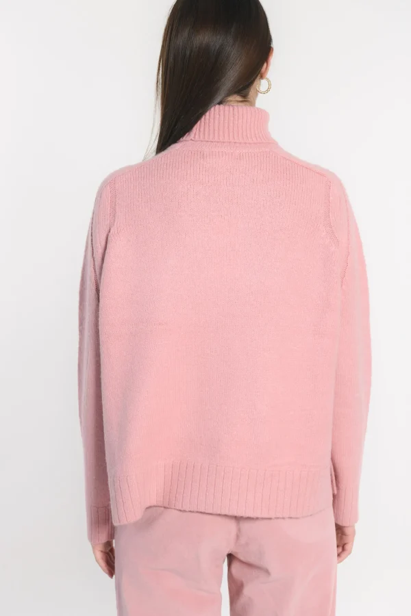 KOOKAÏ PULL COL ROULÉ JOANA BOIS DE ROSE Boisderose Sale
