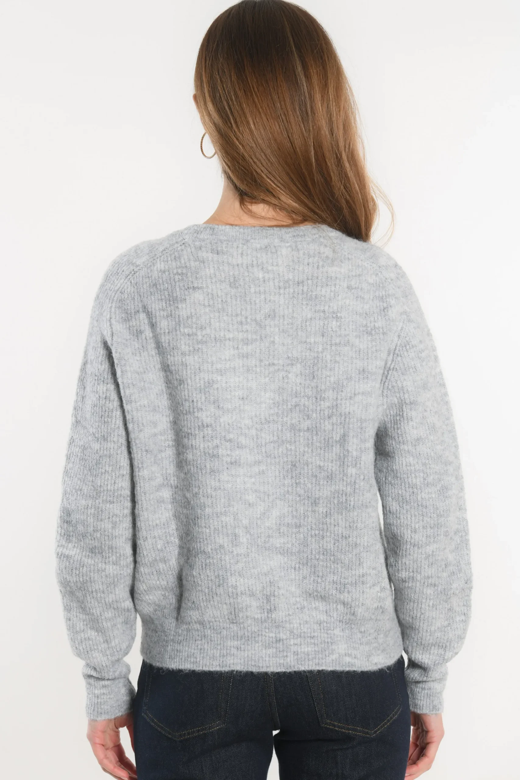 pull_col_v__danna__gris_c_6.webp KOOKAÏ PULL COL V - DANNA - GRIS CHINE Grischine Best Sale