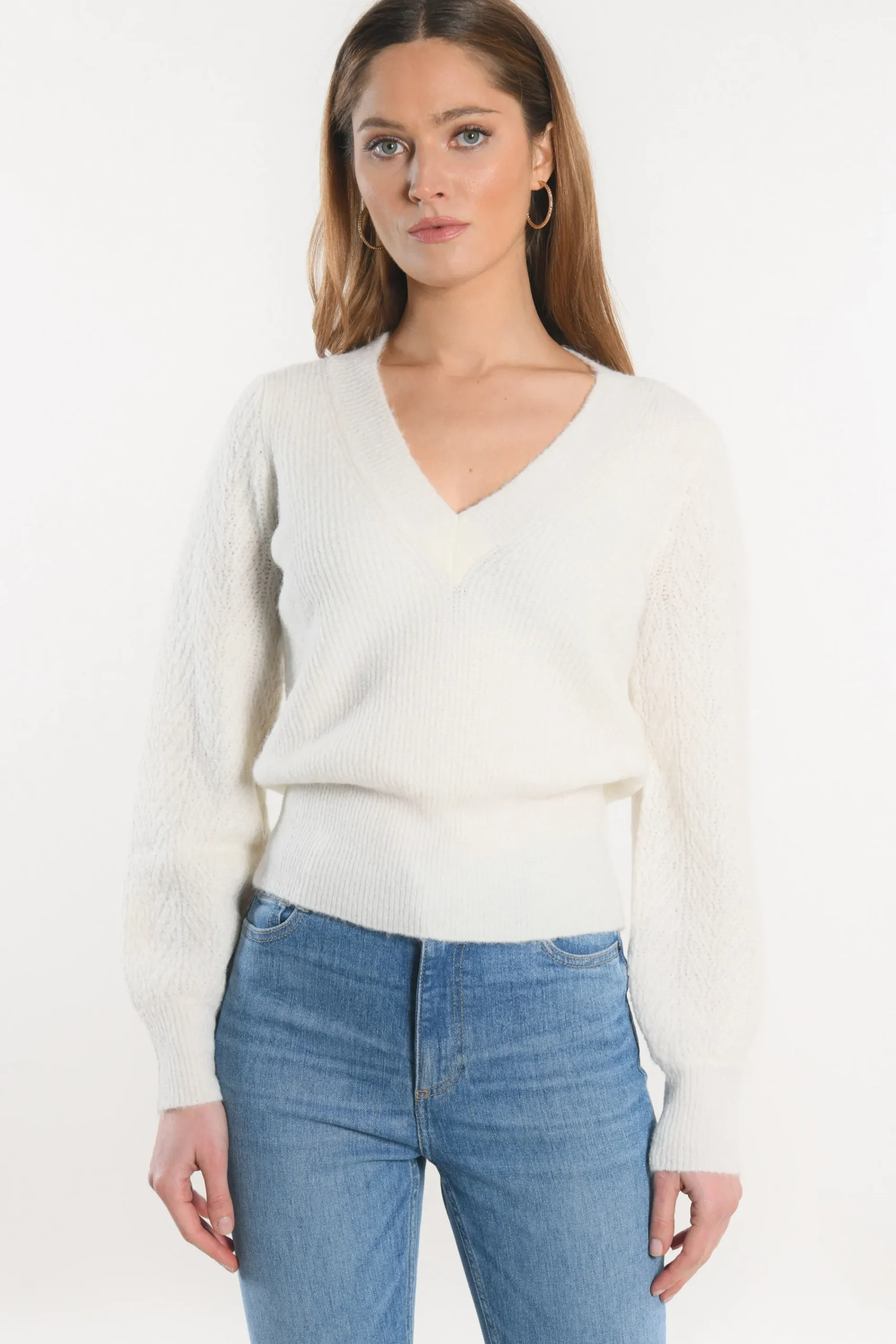 pull_col_v__dayana__ecru_0.webp KOOKAÏ PULL COL V - DAYANA - Ecru New