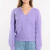 KOOKAÏ PULL COL V - DAYANA - Lilas Discount