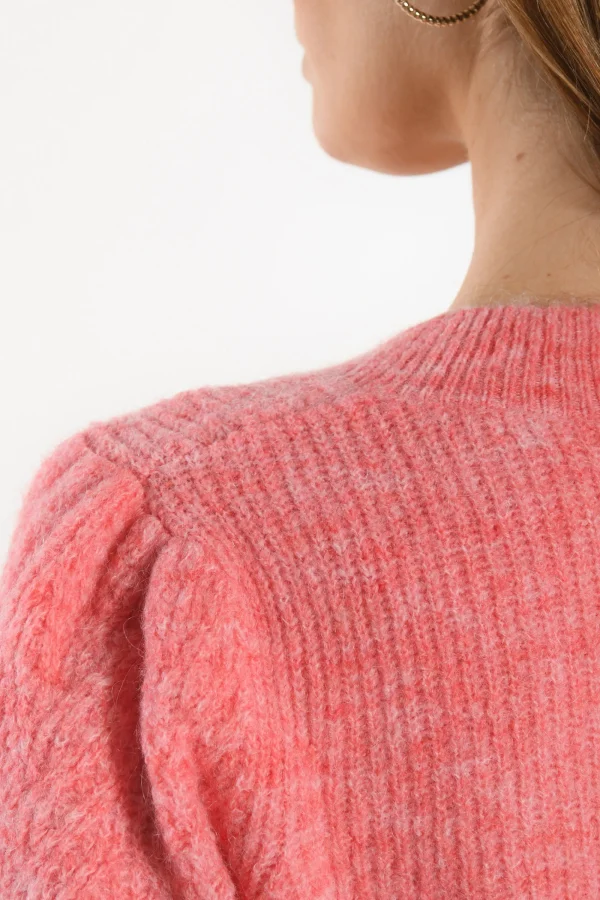 KOOKAÏ PULL COL V - DAYANA - RAPTUR ROSE Rapturrose Discount