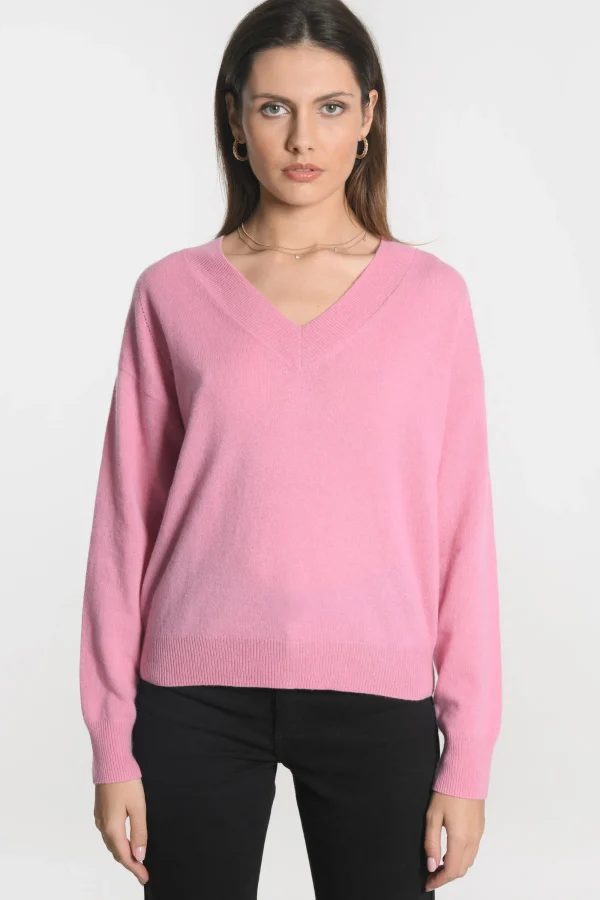 KOOKAÏ PULL COL V ANITA BOIS DE ROSE Boisderose Clearance