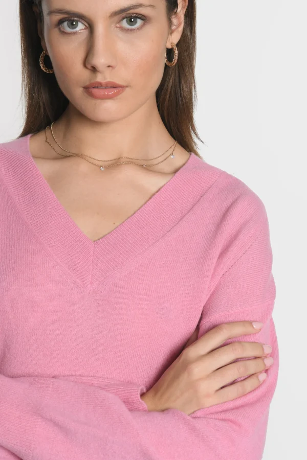 KOOKAÏ PULL COL V ANITA BOIS DE ROSE Boisderose Clearance