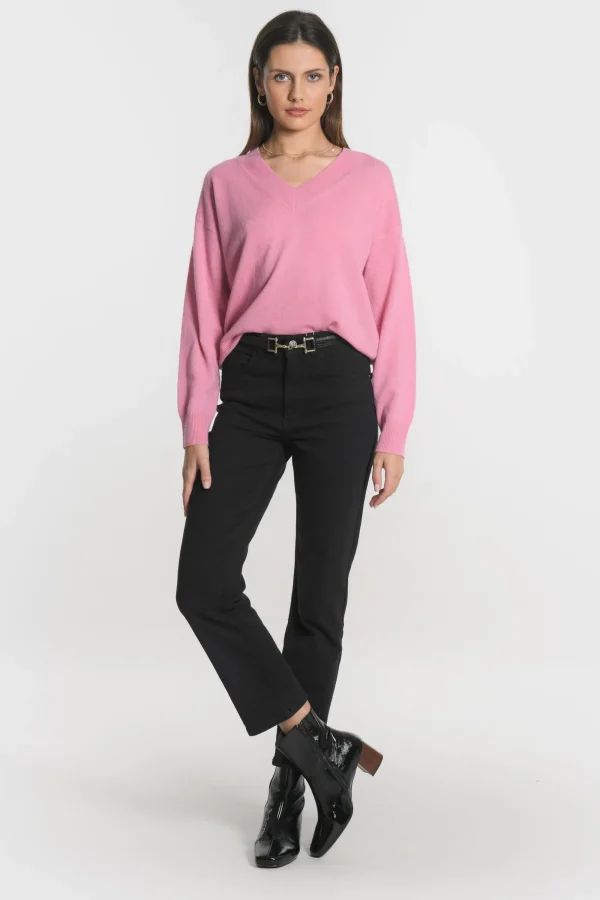 KOOKAÏ PULL COL V ANITA BOIS DE ROSE Boisderose Clearance