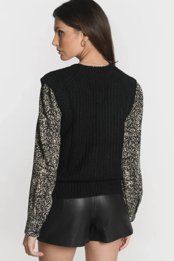 KOOKAÏ PULL COL V LANA Noir Online