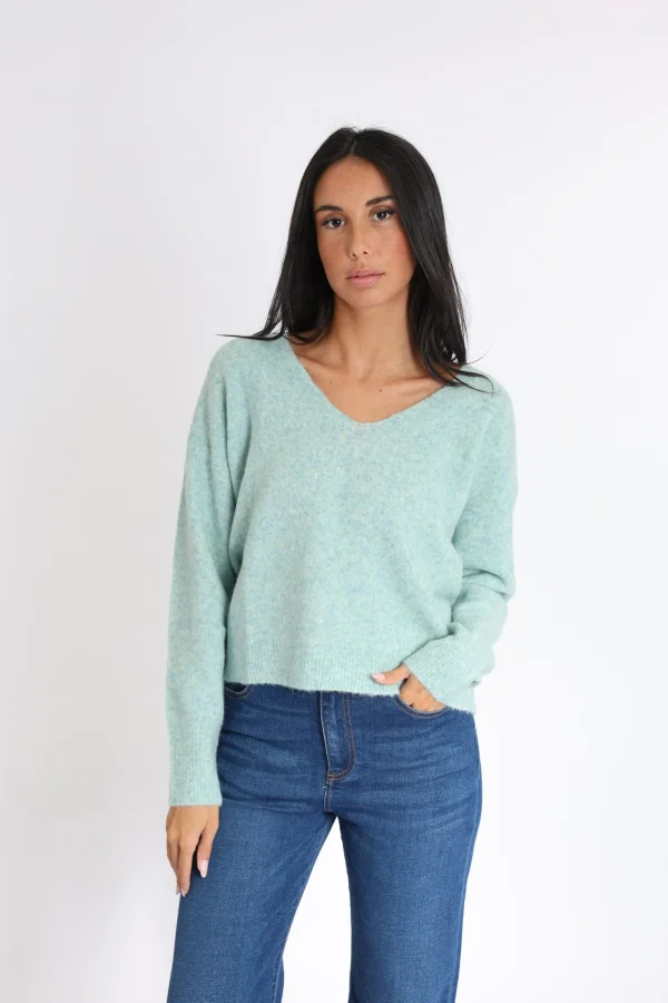 KOOKAÏ PULL COL V LIZA Green Online