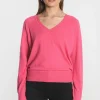 KOOKAÏ PULL COL V NOLWENN Fuschia Online
