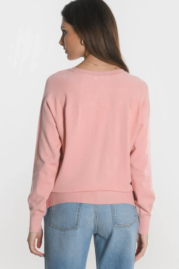 KOOKAÏ PULL COL V NOLWENN MELLOW ROSE Mellowrose Store