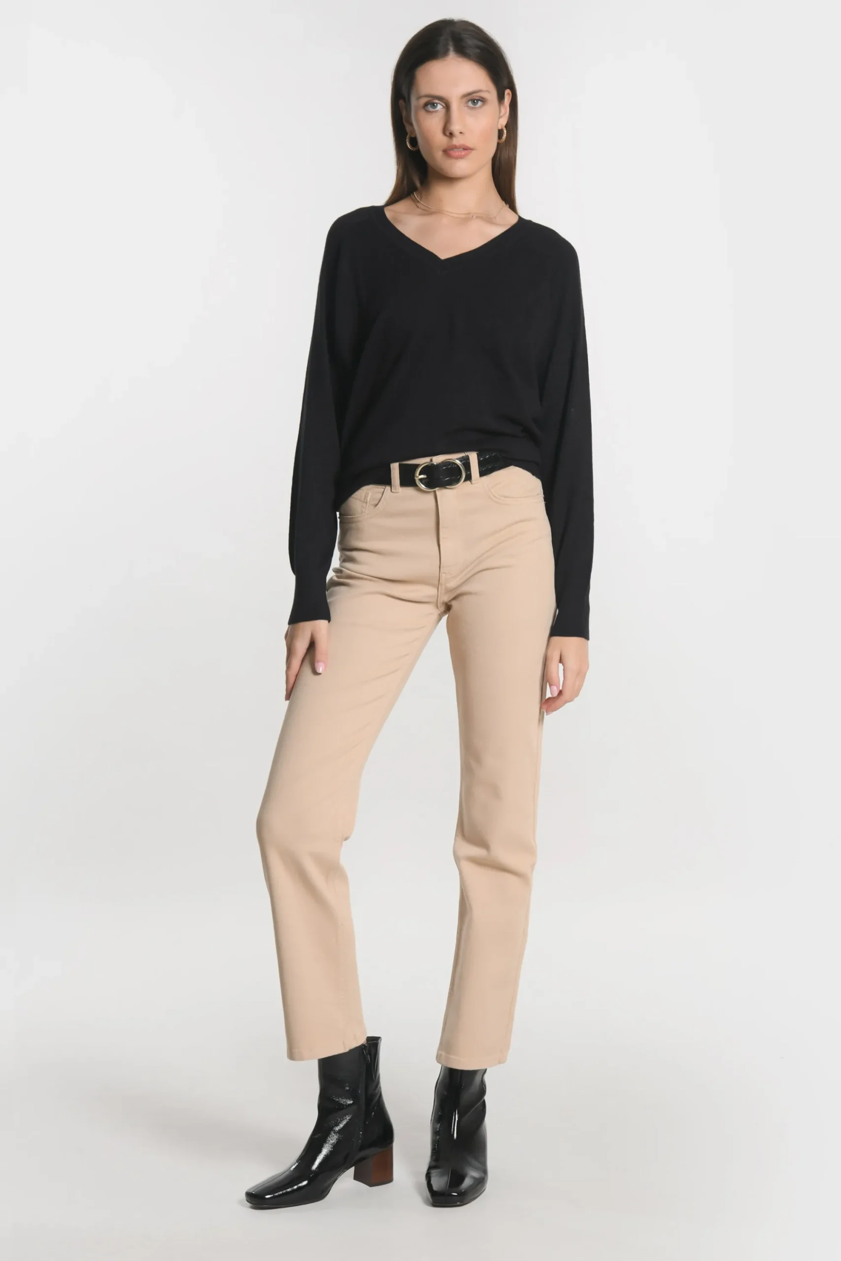 pull_col_v_nolwenn_noir_2.webp KOOKAÏ PULL COL V NOLWENN Noir Discount